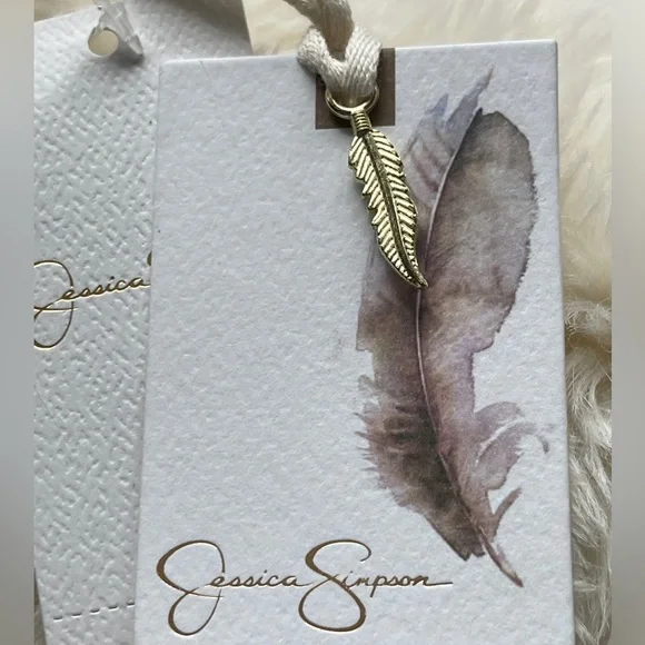 JESSICA SIMPSON Crossbody Bag with Gold Details and Chain Strap In Jenni… - Picture 6 of 16